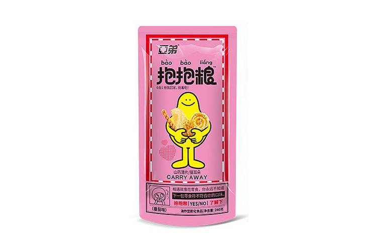 YADI BAOBAOLIANG TOMATO FLAVOUR YAM FLAKES/CAT EAR 240G